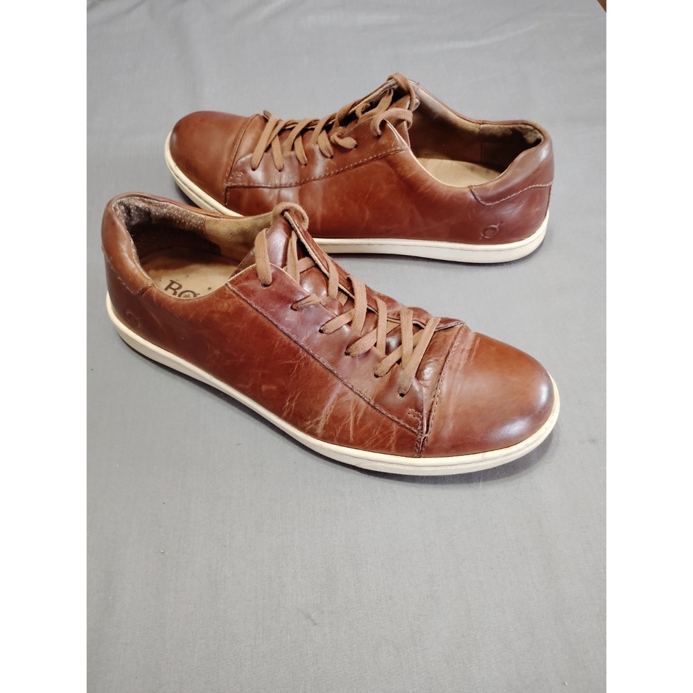 Born Men's Brown Leather Sneakers